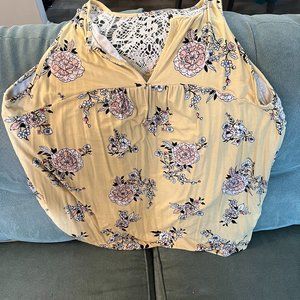 Sleeveless Yellow Shirt